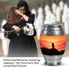 Teddy Bear Adult Cremation Funeral Urn for Human Ashes, Keepsake Memorial Gift, Beautiful Mini Urns for Ash Container, Combo, Orange (10 Inch & 3 Inch Mini Set of 3) view 3