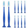 Ipetboom 10pcs Security Toothbrush Mini Short Handle Toothbrushes with Soft Bristles for Travel Camping and Institutional Use Self-harm Prevention Design Durable Materials view 1
