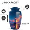 Yatskia Lighthouse Sea Large Funeral Urns for Human Ashes Adult Men and Women, Memorial Urn for Ashes Adult, (Classic Large, 10 Inch) view 2
