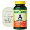 1 Pack Vitamin A 2,400 mcg Softgels, 250 Count (1 Bottle) + Vitamin Guide & Sticker Included view 1