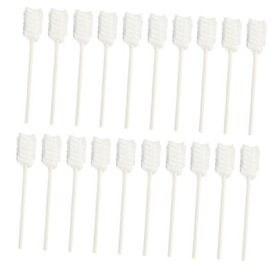 PACKOVE 30Pcs Toothbrushes Disposable Gauze Tongue Cleaners Oral Care Sticks for Boy Girl Soft Absorbent Safe Easy to Use for Teething Relief Gentle Oral