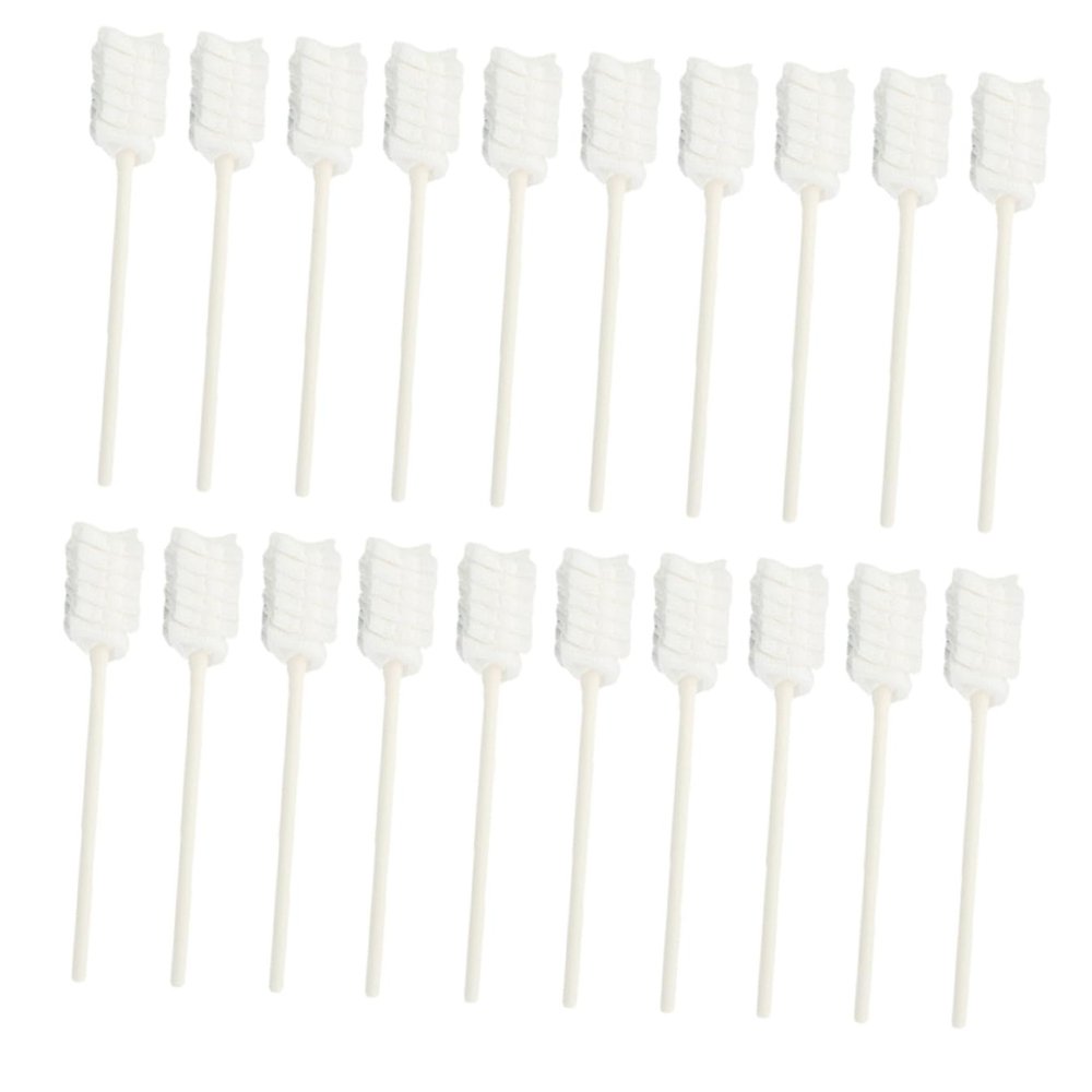 PACKOVE 30Pcs Toothbrushes Disposable Gauze Tongue Cleaners Oral Care Sticks for Boy Girl Soft Absorbent Safe Easy to Use for Teething Relief Gentle Oral