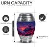 Yatskia Sunset Lighthouse Little Keepsake Urn for Adult Ashes Brother and Sister, Mini Memorial Urns for Human Ashes Adult, (Monar 3 Inch, Pack of 2) view 2