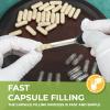 Size 000 Pullulan Empty Capsules, 1000 Count Clear Empty Vegan Capsules DIY Vegetable Capsule Pill Filling view 3