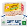 Salutem Vita Rotisserie Seasoned Sliced Chicken Breast Deli Lunch Meat, Gift Set Pack of 9