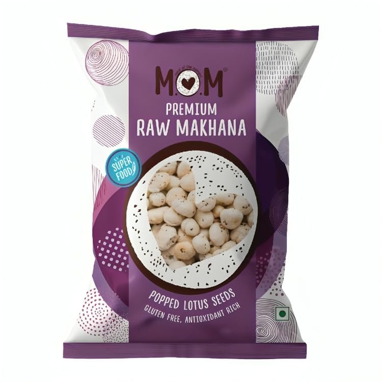 MO.M - Meal of the Moment, Roasted Premium Raw Makhana, 100g | Gluten Free | Anti Oxidants | MSG Free | Zero Trans Fat | No added Preservatives and No artificial Flavours