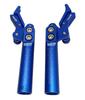 Wheelchair Aluminum Scissor Brakes Wheel-Lock. Fits Most Standard Wheelchairs (Blue, No Clamp) view 2