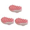 OATIPHO 3pcs Mild Scalp Scrubber Brush Silicone Shampoo Brush for Scalp Massage and Exfoliation for Wet and Dry Use and Relieves Itchiness view 1