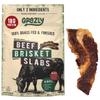 Grazly Beef Brisket Slab Steakhouse Quality | Grass-Fed & Finished | Only Meat & Salt, Soft & Buttery Texture | High-Protein Carnivore Snack | Made from 1lb Raw Brisket | 5oz On-the-Go Snack Pack view 1