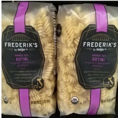 Bronze Cut Organic Macaroni Product Rotini Pasta (2 bags, 16 oz. each)