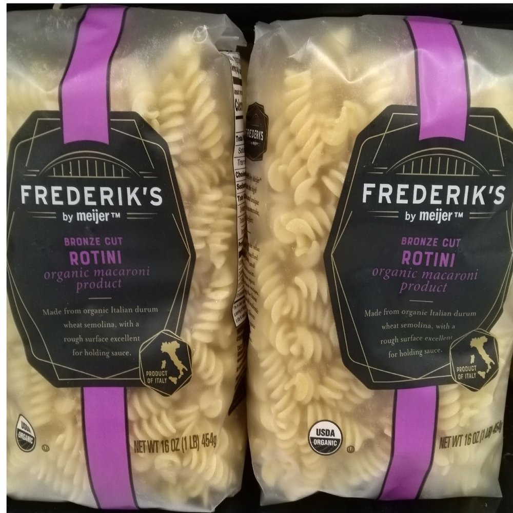 Bronze Cut Organic Macaroni Product Rotini Pasta (2 bags, 16 oz. each)