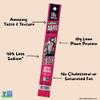 AGRO POWER Vegan Jerky Sticks, 10g Protein per Stick, Savory Original Plant-Based, 7 Stick Bag, Non-GMO, 40% Less Sodium, Zero Cholesterol, Meat Alternative, High Protein Snack for Lunch, On-the Go Fuel view 2