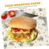 SOLUSTRE 50sheets Food Wrapping Paper Sandwich Paper Wrap Reusable Grease Wraps view 4
