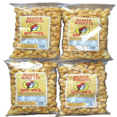 Buc-ee's Famous Beaver Nuggets Fresh Sweet Corn Puff Snacks, 13 Oz per Bag (Pack of Three or Four 13 Ounce Bags - 39 Ounces or 52 Ounces Total) (4 Bags 52oz.)
