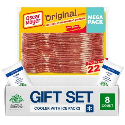 Salutem Vita Original Bacon Natural Wood Smoked Mega Pack, Gift Set Pack of 8