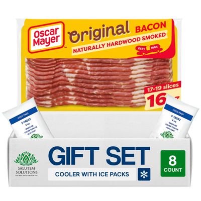 Salutem Vita Original Bacon, Natural Wood Smoked, Gift Set Pack of 8