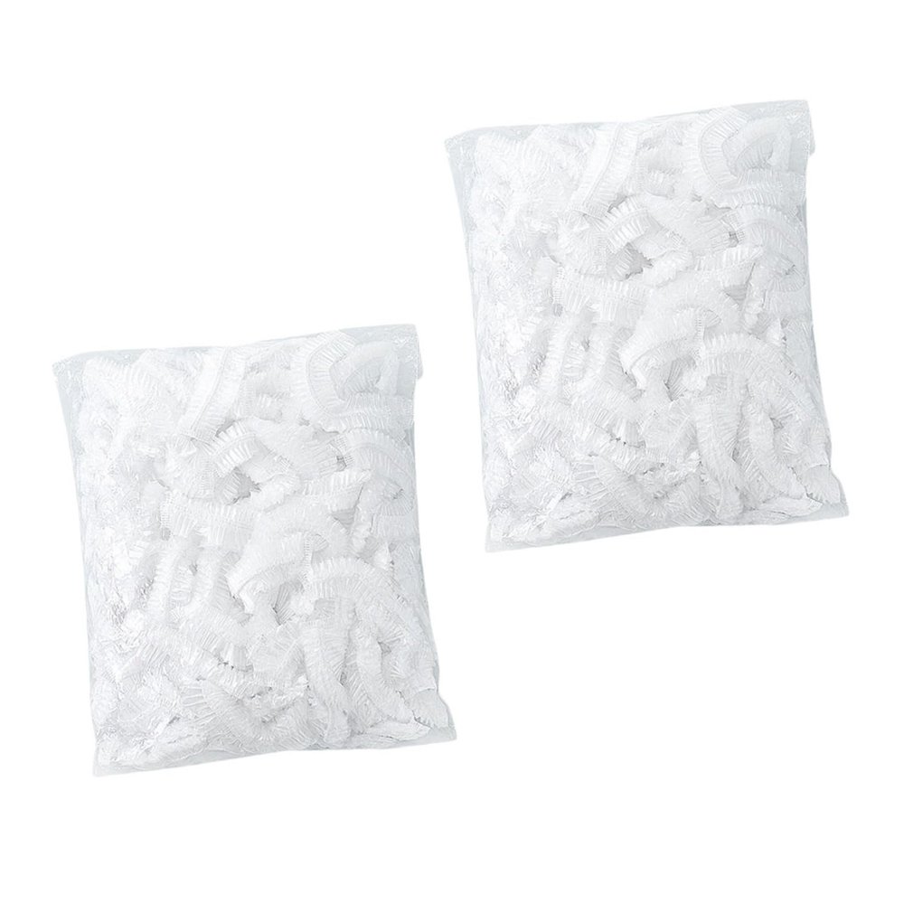FOMIYES 200pcs Disposable Plastic Food Covers Elastic Stretch Kitchen Dish Covers for Food Preservation Transparent Sealing Wraps for Leftovers Fruits and Snacks