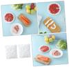 FOMIYES 200pcs Disposable Plastic Food Covers Elastic Stretch Kitchen Dish Covers for Food Preservation Transparent Sealing Wraps for Leftovers Fruits and Snacks view 3