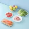 FOMIYES 200pcs Disposable Plastic Food Covers Elastic Stretch Kitchen Dish Covers for Food Preservation Transparent Sealing Wraps for Leftovers Fruits and Snacks view 4