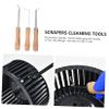 SOLUSTRE 6pcs Range Hood Cleaning Scraper Non-slip Handle Kitchen Cleaning Tool Long-term Use view 3
