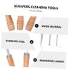 SOLUSTRE 6pcs Range Hood Cleaning Scraper Non-slip Handle Kitchen Cleaning Tool Long-term Use view 4