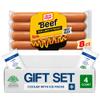 Salutem Vita Bun Length Franks Hot Dogs, Gift Set Pack of 4 view 1