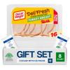 Salutem Vita Oven Roasted Sliced Turkey Breast Deli Lunch Meat, Gift Set Pack of 8