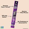 AGRO POWER Vegan Jerky Sticks, 10g Protein per Stick, Teriyaki Flavor Plant-Based, 7 Stick Bag, Non-GMO, 40% Less Sodium, Zero Cholesterol, Meat Alternative, High Protein Snack for Lunch, On-the Go Fuel view 2