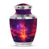 KARYLIZ Cross Cremation Urn for Ashes Adult Male - Large Pink Memorial Urns for Mom & Dad - Decorative Funeral Urns for Adult Men - Cremation Urn - 10 Inch view 1