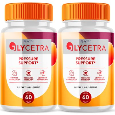 (2 Pack) Glycetra Capsules - Glycetra Advanced Glycogen Support Formula Vitamin Supplement Pills, All Natural Daily Balance Support Capsule for Health & Wellness Max Strength Glyco Pill (120 Capsules)