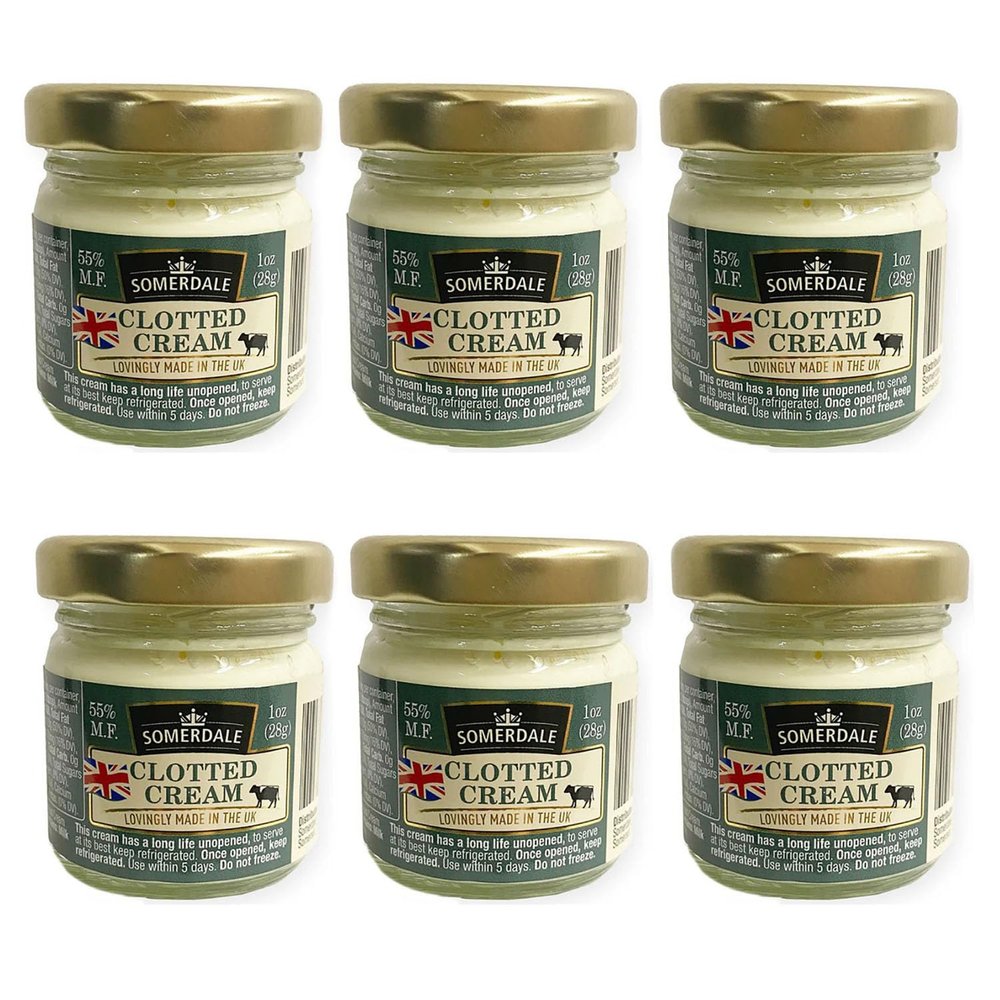 Somerdale Clotted Cream Mini Jar 1.00oz (28g) 6 Pack