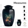 LEXFAY Dragonfly Large Urns for Human Ashes - Small Urn for Adult - Cremation for Ash - Cremation Urn for Human for Men - Combo of Large & Small view 2