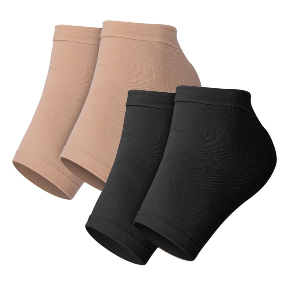 KAILIKETIY 2pairs Breathable -Crack Heel Socks Portable Silicone Cover for Foot Care Comfortable Moisturizing Sleeves for Men and Women Washable and Reusable for Family and Friends