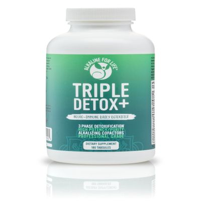 Alkaline for Life Triple Detox+, Liver Detox Supplement with Amino Acids & Lipotropics, Professional Grade Tabsules, 60 Count