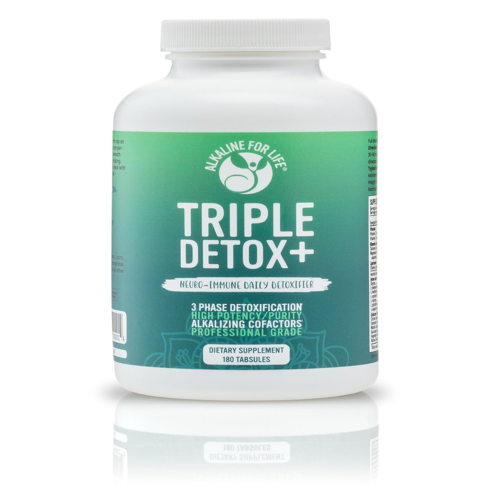 Alkaline for Life Triple Detox+, Liver Detox Supplement with Amino Acids & Lipotropics, Professional Grade Tabsules, 60 Count