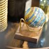 HSDXBA Natural Quartz Crystal Ball Blue Stripes Agate Aquatine Calcite Sphere Polished Healing Mineral Gemstone Ball Divination Sculpture Figurine,60~65mm view 3
