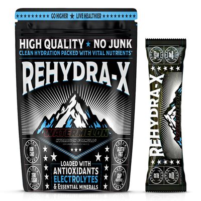 Ironpeak Nutrition Rehydra-X, Watermelon Electrolyte, Hydration, Coconut Water, & Bounce-Back After Late Nights