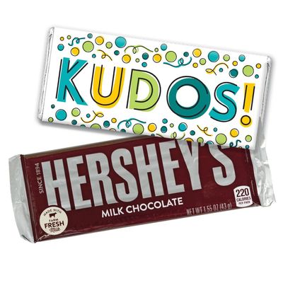 12ct Personalized Thank You Chocolate Bars Kudos by Just Candy - No Assembly Required