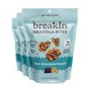 Breakin Protein & Fiber Granola Bites 3 Pack (4oz Each) No Refined Sugar, Gluten Free, Dairy Free, Seed Oil Free. Healthy Snack for Adults & Kids On-the-Go (3 Pack, Dark Chocolate Peanut) view 1