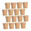 Vaguelly 50sets Disposable Soup Bowls Lids Paper Soup Cups for Hot Foods Porridge and Ice and Convenient Food Containers view 1