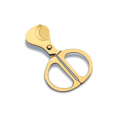 ARFUKA Premium Guillotine Cigar Cutter Stainless Steel Portable Dual-Blade Scissors Professional Cutter for All Cigar Sizes - Travel & Home Essential for Smokers Gold