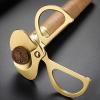 ARFUKA Premium Guillotine Cigar Cutter Stainless Steel Portable Dual-Blade Scissors Professional Cutter for All Cigar Sizes - Travel & Home Essential for Smokers Gold view 2