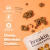 Breakin Protein & Fiber Granola Bites 3 Pack (4oz Each) No Refined Sugar, Gluten Free, Dairy Free, Seed Oil Free. Healthy Snack for Adults & Kids On-the-Go (3 Pack, Coffee Hazelnut) view 3