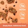 Breakin Protein & Fiber Granola Bites 3 Pack (4oz Each) No Refined Sugar, Gluten Free, Dairy Free, Seed Oil Free. Healthy Snack for Adults & Kids On-the-Go (3 Pack, Coffee Hazelnut) view 4