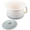 Bed Pan with Handle and Lid Portable Urine Pot for Elderly Pregnant Women Adults Night Use Home Care Easy to Clean 8.07 X 8.07 X 5.31 Inches view 1