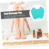 HAKIDZEL Silicone Foot Scrubber Mat Foot Massage Cushion for Deep Cleaning and Acupoint Relief Durable and Safe Shower Brush for Enhanced Blood Circulation and Comfort Blue view 3