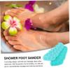 HAKIDZEL Silicone Foot Scrubber Mat Foot Massage Cushion for Deep Cleaning and Acupoint Relief Durable and Safe Shower Brush for Enhanced Blood Circulation and Comfort Blue view 4