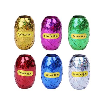 Baluue 12 Pcs Holographic Curling Ribbons for Present Wrapping Balloon Decoration Crafting and Party Planning Mixed Each