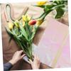 Beaupretty 20sheets Cellophane Wrapping Paper for Flowers Delicate Flower Bouquet Diy Material Vibrant Gradient Colors Food-grade Safe for Weddings and Special Occasions view 3
