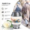 KARYLIZ Airplane Funeral Urns for Adult Ashes Men - White Cremation Urns for Human Adult Female - Large Funeral Cremated Ashes Holder - Ash Urn for Husband and Wife Holds 200 Cubic 10 Inch view 3